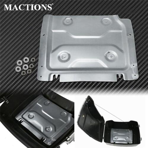 Motorcycle Metal Pack Trunk Base Plate Chrome For Harley Touring 2014-2020 Street Road Glide Electra Glide Road King FLHTK FLHR