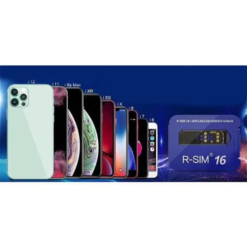 Plug And Play R-SIM16 Unlock Card Sticker for iPhone system/iOS14 5G Upgrade Part