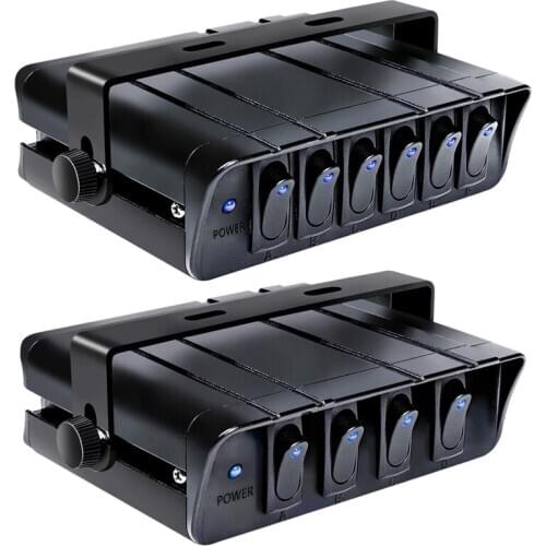 12-24V Switch Box Rocker Emergency Strobe Light for Car Lights Marine