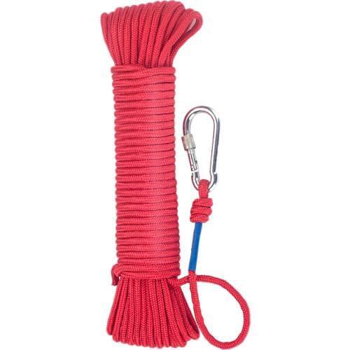 New Fishing Magnet Rope 20 Meters, Nylon Rope Braided Rope Heavy Rope With Safe Lock,Diameter 6Mm Safe And Durable