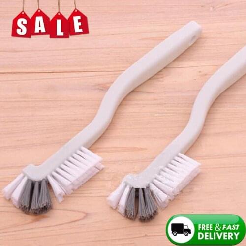 Hot Kitchen Cleaning Brush Bathroom Cleaning Accessories Portable Brush Corner Brush 1Pcs Bending Handle Scrubber Curved
