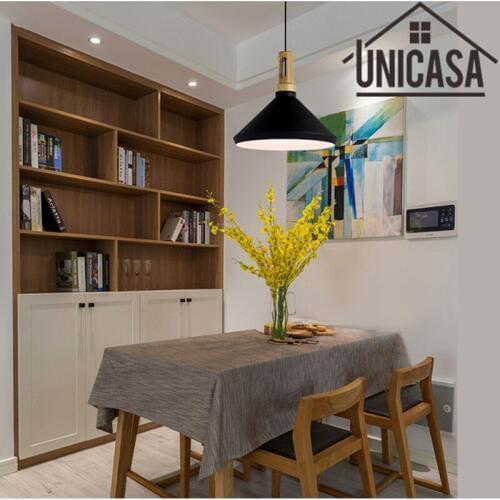 Modern lamps Bar light fixture Vintage Black kitchen Ceiling lamp Wood pendant lights for home lighting LED metal aluminum new