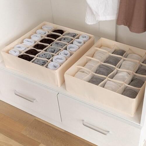 7 16 12 Grid Storage Box Is Used for Storing Underwear, Socks and Other Close Clothing In A Box for Convenient Storage