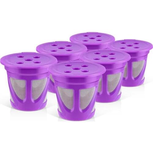 1/6pcs Coffee capsule cup Reusable Large powder multiple cycles of k cup home Capsule Refilling Filter Coffeeware Gift