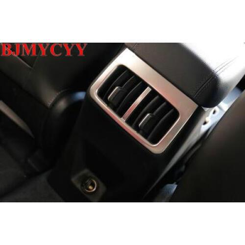 BJMYCYY 1PCS Car rear air-conditioning outlet stainless steel decorative box for Hyundai ix35 2018