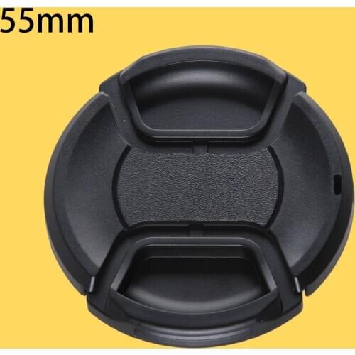 100 Pieces 55mm Camera Lens Cap Cover For Canon Nikon Sony Pentax Olypums Pansonic Fujifilm Leica Samsung Sigma Tamron Yongnuo