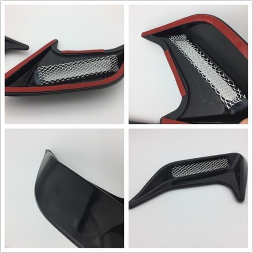2Pcs/Set Car Side Air Flow Vent Fender Decoration Sticker for passat cc ford focus 2 mustang peugeot 106 bmw m bmw x5 e70 dacia