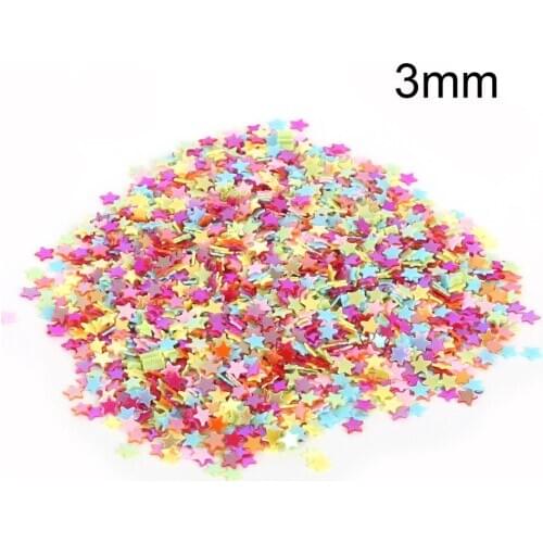 3mm Mixed Star Scrapbooking Cabochon Cameo Settings Loose Sequin for DIY Clothing Craft Wedding Art Decoration Jewelry Making