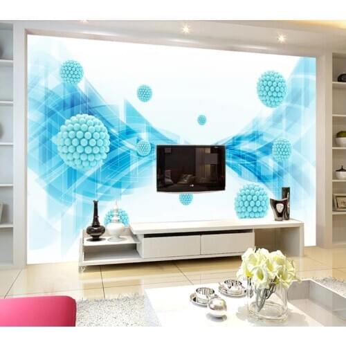 3D Photo Wallpaper Custom 3d solid polygonal sphere abstract space Bedroom Living room TV sofa Background Wallpapers Mural
