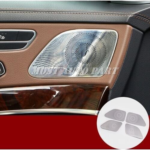 Interior Car Door Speaker Cover Trim 4pcs For Benz S Class W222 2014-2018 Car accesories interior Car decoration