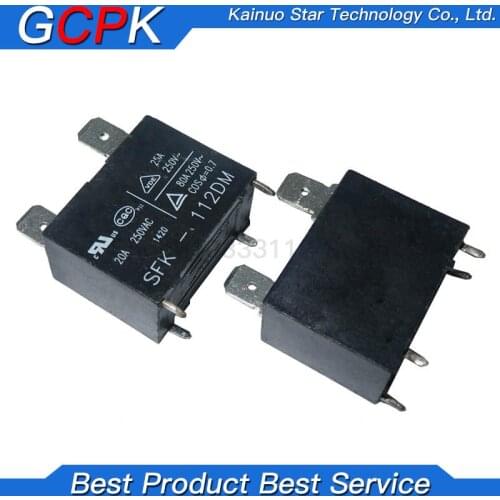 5pcs/lot SFK-112DM 12V Relay 4PIN 20A-80A
