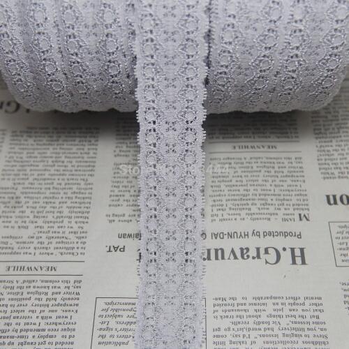 5 yards/lot gray/coffee 30mm width Elastic good Stretch Lace trim sewing /garment/apparel headband accessories