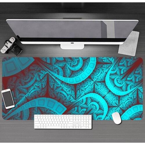 Abstract Fractal Rubber PC Computer Gaming mousepad Mousepad HD Printing Computer Gamers Mouse Pad XXL90x40cm Keyboard Desk Pad