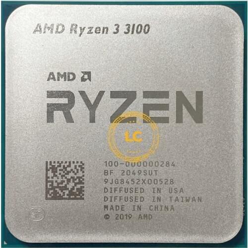 AMD Ryzen 3 3100 R3 3100 3.6 GHz Quad-Core Eight-Thread 65W CPU Processor L3=16M 100-000000184 Socket AM4
