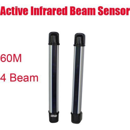 Free Shipping 4 beam Four frequency Active Infrared fence Sensor Barrier Detector Window Outdoor Intrusion Alarm