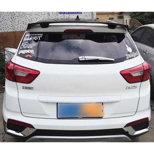 For Universal Roof GT Spoiler Accessories Hyundai IX25 IX35 Tucson Santa Fe Hatchback Car Window Rear Lip Black WING Tail 2010