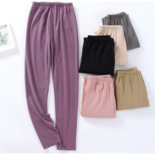 Fdfklak Velvet Warm Winter Sleepwear Pant Casual Thick Pajamas Women Spring Autumn Bottoming Trousers Pijama Femenino
