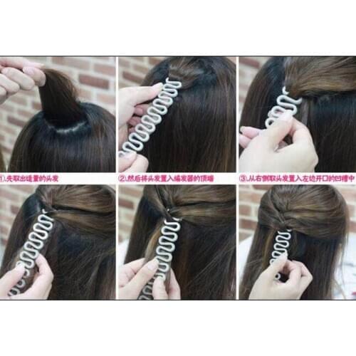 HOTSELL Fashion DIY french hair braiding tool lace up hair braider for personal modelling props as women dish hair styling tool