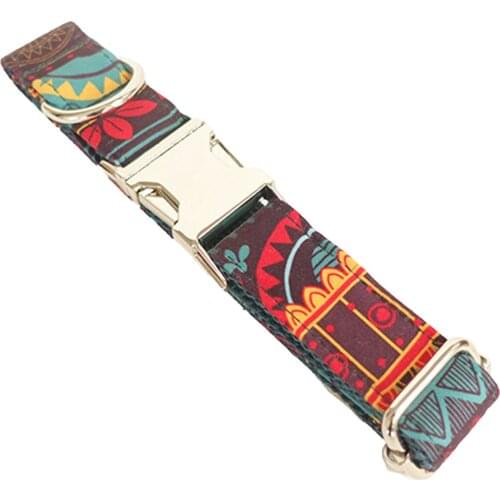 Hot Sale Pet Collar Wearproof Bite Resistant Adjustable Tough Dog Collar with D-ring Metal Buckle