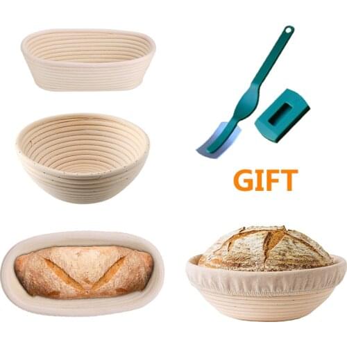 Hot Bread Fermentation Rattan Basket Proofing Country Bread Baguette Dough Baskets Storage Container Wicker Basket Supplies