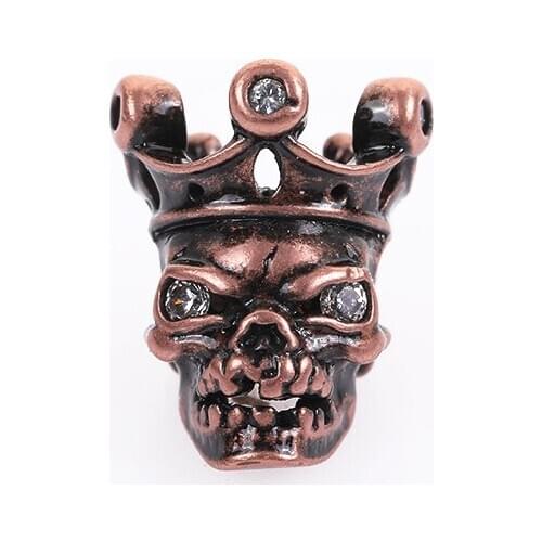 Western cowboy with the same paragraph diamond retro copper wearing crown skull personality casual men and women bracelet access