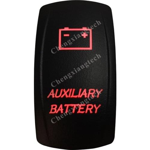 Red Led Car Boat 5 Pin ON OFF SPST Rocker Switch Auxiliary Battery Dashboard Light Toggle Switch for Carling ARB Narva 4x4 Style