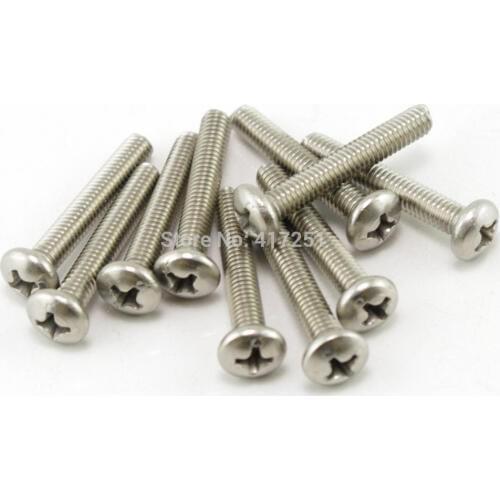 1 piece Metric M6*30mm Stainless steel Cross Recessed Pan Head Screws Fasteners