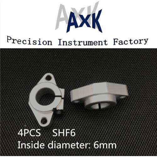 2019 Hot Sale Promotion Cnc Router Parts 4pcs/lot Shf6 6mm Shaft Support Linear Rail Cnc Routerlinear Xyz Table Shf Series