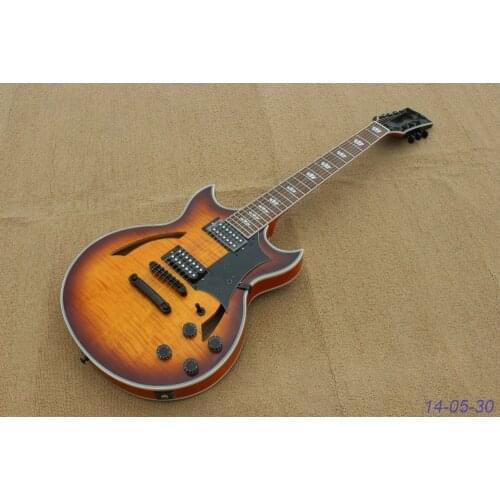 Best JAZZ Electric guitar with tobacco burst,7 String guitar,black parts,high grade,can be customised,Real photo shows