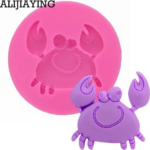 M0071 Crab shape Silicone Mold Silicone Mold,Sugar Mold, Chocolate Mold, Cake Decoration Tools