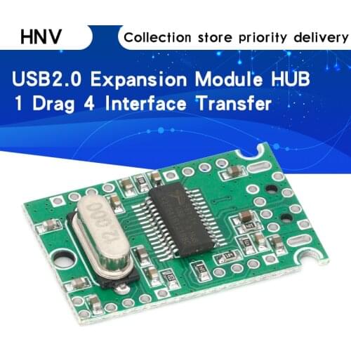 USB2.0 Expansion Module HUB Concentrator 1 Minute 4 1 Drag 4 Interface Transfer Development Board Drive-Free