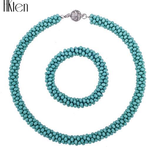 MS1504890 Fashion Jewelry Sets Hight Quality 8 Colors Necklace Sets For Women Jewelry Crystal Unique Design Gifts