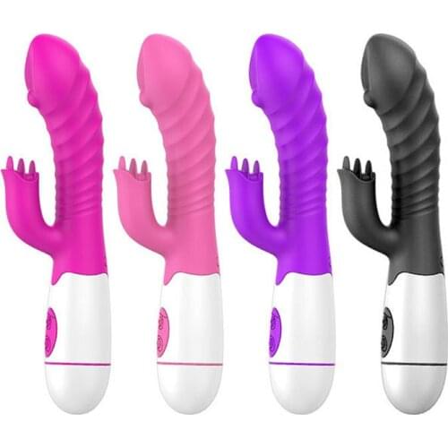 New Silicone Tongue Licking Vibrators Masturbation G-spot Stimulation Massager Adult Sex Toys for Women