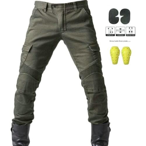Authentic riding pants mens summer locomotive drop knight four seasons spring cowboy pants army green car