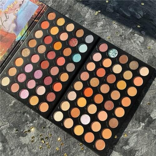 40 Color Shimmer Matte Eyeshadow Pallete Waterproof Glitter Metallic Eye Shadow Palette Nude Pigmented Maquillage Makeup Palette