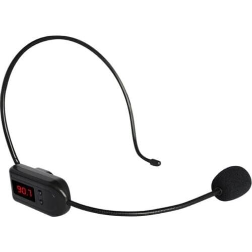 Portable FM Wireless Microphone Headset Megaphone Radio Mic For Loudspeaker For Teaching Tour Guide Meeting Lectures
