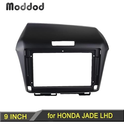 9 Inch Radio Frame for 2013 HONDA JADE Left Hand Drive Dash Installation Trim kit Audio Adapter Cover Frame Stereo Panel Bezel