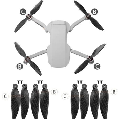 Carbon Fiber Foldable Propeller for DJI Mavic Mini 2 Drone Quick Release 4726F Blades Propellers Spare Parts