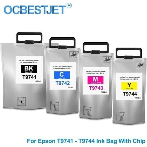 T9741 XXL Compatible Ink Cartridge For Epson WorkForce Pro Epson WF-C869Ra PX-S7070S M7070FX T9741 - T9744 Ink Pack Ink Bag