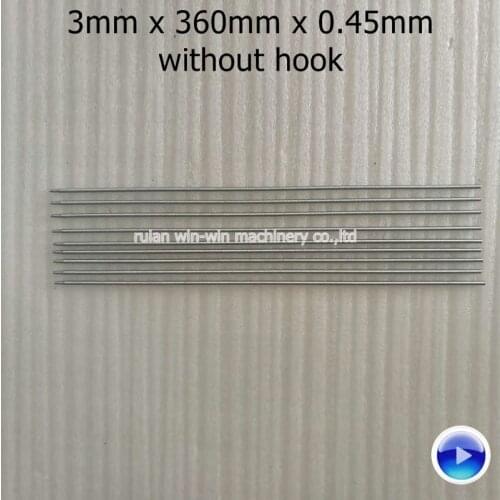 500pcs 3mmx360mmx0.45mm extension spring without hook for bag making machine