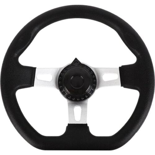 50LC 270mm Universal For Go Kart Replacement Accessories PU Foam Steering Wheel Interior Vehicle With Holes Durable Hardware 3
