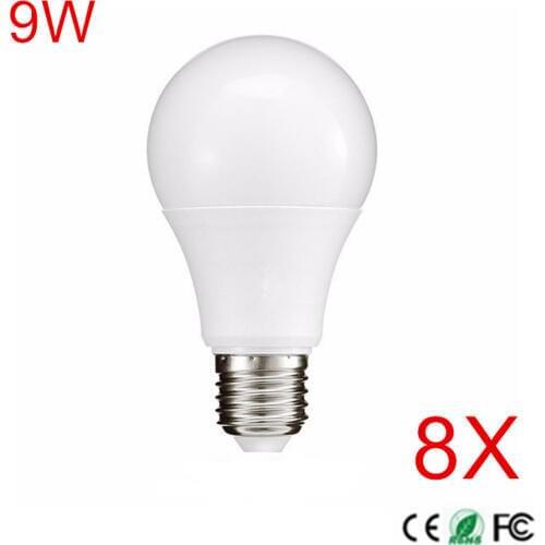 High power E27 9W AC85-265V LED Bulb 22leds Chips 2835 SMD led light lamps For indoor lighting 4Pcs