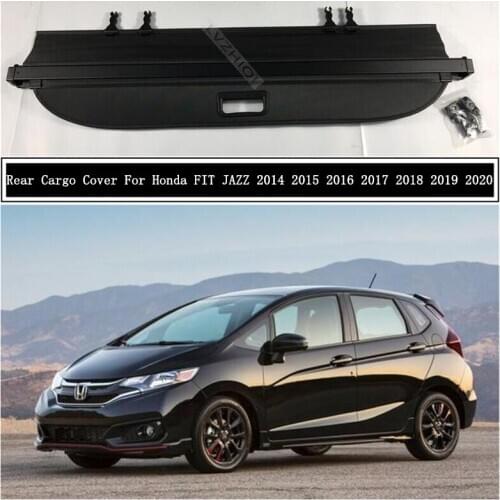 Rear Cargo Cover For Honda FIT JAZZ 2014 2015 2016 2017 2018 2019 2020 Partition Curtain Screen Shade Trunk Security Shield
