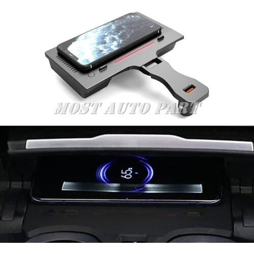Interior Car Wireless Charger Phone Charger Center Console Trim For BMW 3 Series G20 2018-2021 1pcs