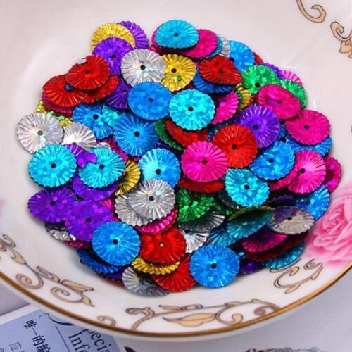 1000pcs 10mm Chrysanthemum Flower Flat Loose Sequin Paillette Sewing,Wedding Craft,DIY Garment Accessory SFLYX