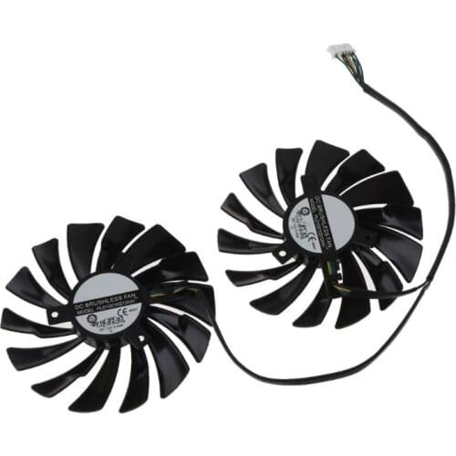 2pcs 95MM PLD10010S12HH 6Pin Graphics Video Card Cooler VGA Fan For MSI GTX970 GeForce GTX 970 GAMING Dual Fans Twin Fan