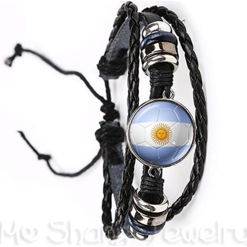 2018 New Football Bracelet World Cups National Flag Panama,Australia,Egypt,Argentina,Russia,Germany,Denmark,Poland,Soccer Souven