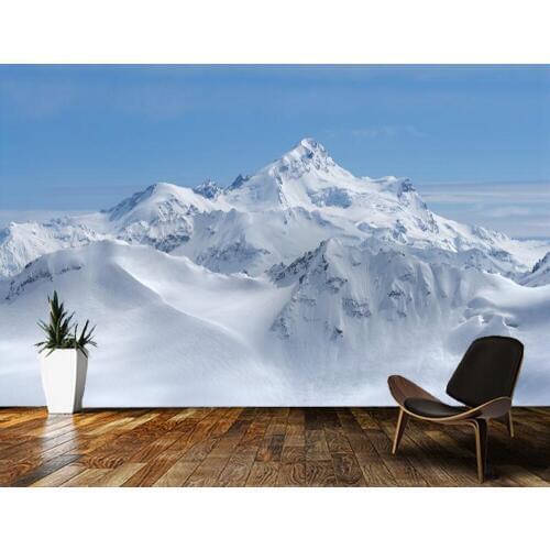 Papel de parede snow mountain scenery natural landscape 3d wallpaper,living room bedroom kitchen wall papers home decor mural