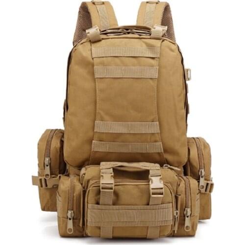50L Outdoor Mountaineering Bag Mens Camouflage Backpack Camouflage Outdoor Tactical Backpack