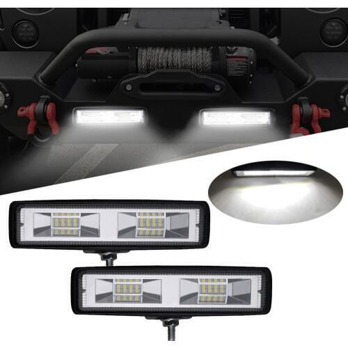 6inch Car LED Spotlights 48W spot Beam Offroad led light Bar 4x4 Work Lights Waterproof SUV Truck Boat ATV Motorcycle Headlights